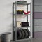 Costway 1/2/3/4 PCS 4-Tier Metal Shelving Unit Heavy Duty Wire Storage Rack with Anti-slip Foot Pads Grey